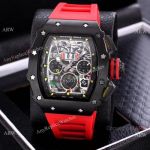AAA Quality Richard Mille Flyback RM11 Watch Red and Black Version